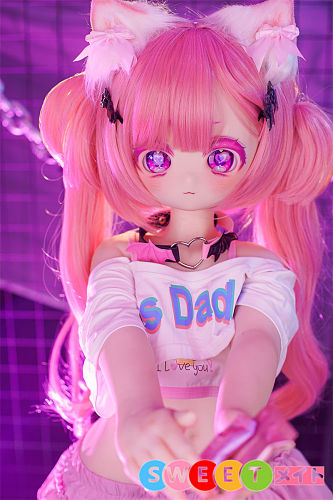 満月人形 果冻 112cm ビニールヘッド+シリコンボディ ツインテールの二次元アニメフィギュア