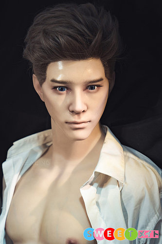 Realing 朗烨 82cm ミニリアルドール トルソー 筋肉 シリコンヘッド＋TPEボディ 男性ラブドール