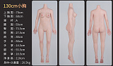 waxdoll 130cm貧乳ラブドール