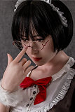 メイド sexdoll コスプレ眼鏡美少女 高級シリコン 160cm Eカップ rzrdoll 人造人 美里 アジア美人 黒髪 短髪