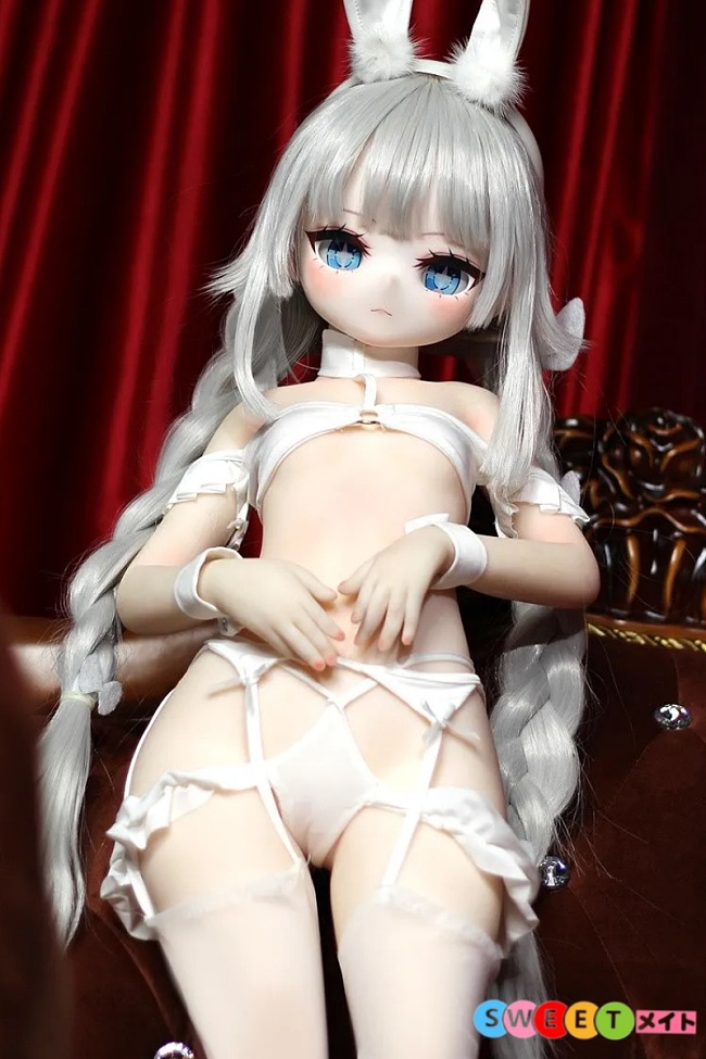 魔族人形 MOZU DOLL アニメ 白兔 小型ラブドール 1/2ドール SR級 ミニドール ビニール頭部+TPEボディ