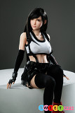 Game Lady NO.03M エロ 漫画 ティファ・Tifa 可愛い ラブドール 小型 100cm Bカップ シリコン 人形 オナホー 宣材写真と同じ衣装付き