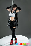 Game Lady NO.03M エロ 漫画 ティファ・Tifa 可愛い ラブドール 小型 100cm Bカップ シリコン 人形 オナホー 宣材写真と同じ衣装付き