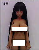 Mini Doll  60cm 巨乳 金髪sex 人形 ソフトビニールヘッド+シリコンボディ 軽量化ダッチワイフ