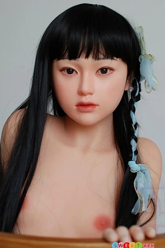 My Loli Waifu 明莉akiri シリコンヘッド+TPEボディ 長い黒髪ラブドール 145cm Aカップ