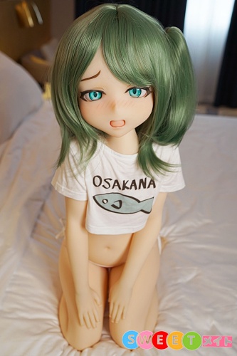 色気美人 Irokebijin Yui-B 緑髪アニメ系ラブドール 110cmぽっちゃり Aカップ S-TPE製