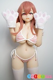 色気美人 Irokebijin Yui-B Dカップ ピンクのストライプビキニ アニメ 顔 ドール 90cm シリコン製