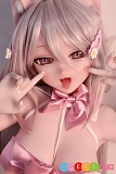 ピンクの猫の精霊アニメ 顔 ラブドール