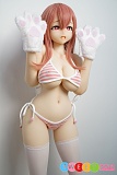 色気美人 Irokebijin Yui-B Dカップ ピンクのストライプビキニ アニメ 顔 ドール 90cm シリコン製
