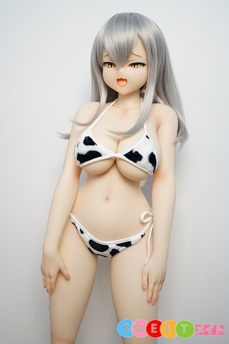 色気美人 Irokebijin Akari 90cm ふわふわ牛柄ビキニ Dカップ シリコンアニメドール 笑顔