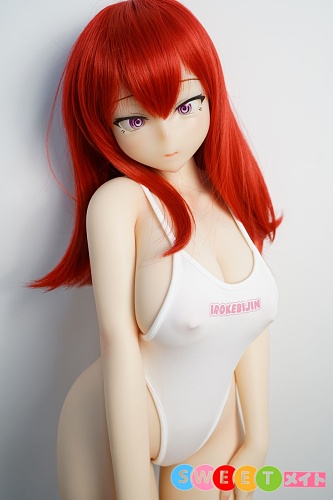 色気美人 Irokebijin Akane 90cm まばゆいレッドカラー髪 アニメラブドール Dカップ シリコン製