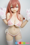 色気美人 Irokebijin Yui-B Dカップ ピンクのストライプビキニ アニメ 顔 ドール 90cm シリコン製