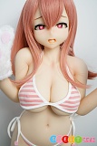 ピンクのストライプビキニ アニメ 顔 ドール 90cm シリコン製 色気美人 Yui-B