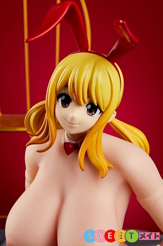 Otaku Doll 45cm 路西-哈特菲利亚 バニーガールコスプレ PVCヘッド +シリコンボディ 使いやすい 写真衣装が無料付属