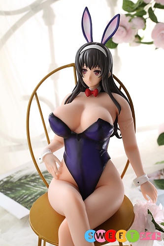 Otaku Doll 45cm 霞之丘诗羽 バニーガールコスプレ  PVCヘッド +シリコンボディ フィギュア エロ 写真衣装が無料付属