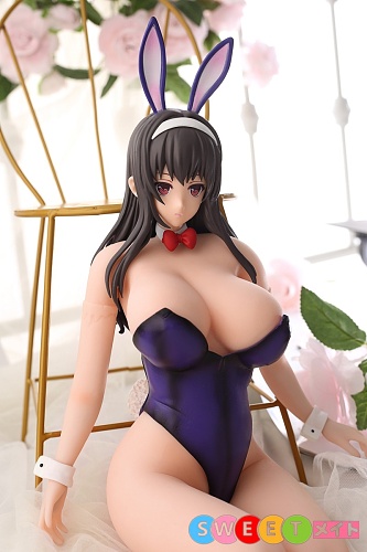 Otaku Doll 45cm 霞之丘诗羽 バニーガールコスプレ  PVCヘッド +シリコンボディ フィギュア エロ 写真衣装が無料付属