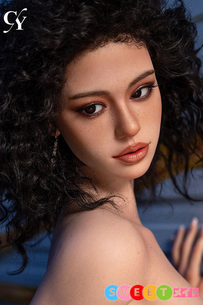 TOP-CYDOLL Tanya 欧米風のそばかす美人モデル リアルドール 168cm Fカップ シリコン製 ラブドール アフロヘア