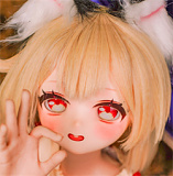 満月人形 ソフトビニールヘッド単体 アニメラブドール 100~123cmボディ用 M16ジョイント