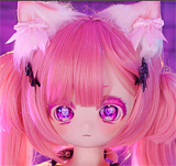 満月人形 ソフトビニールヘッド単体 アニメラブドール 100~123cmボディ用 M16ジョイント