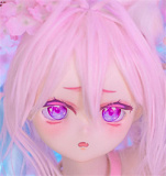 満月人形 ソフトビニールヘッド単体 アニメラブドール 100~123cmボディ用 M16ジョイント