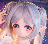 満月人形 ソフトビニールヘッド単体 アニメラブドール 100~123cmボディ用 M16ジョイント