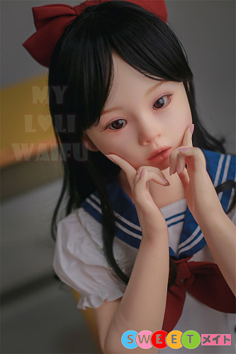 My Loli Waifu Nene リボンの美少女 リアルドール 108cm バスト平 フルシリコン製 かわいい制服 ダッチワイフ DFF指関節対応可