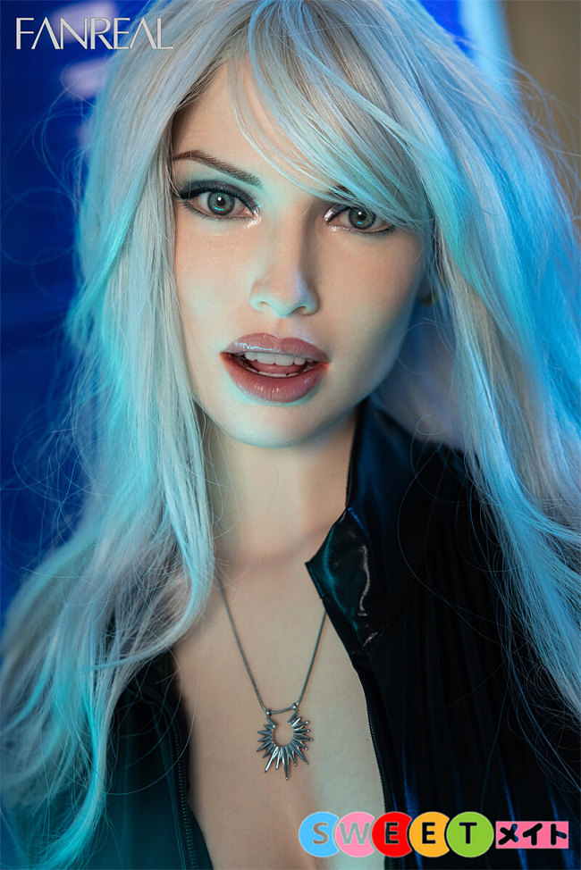 FANREAL kelly 欧米系シルバーヘアの色気たっぷりな熟女 セックスドール 168cm Fカップ シリコン ラブドール ROS口開閉機能あり