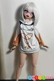 sexdoll 125cm 白髪 笑顔 萌え系 アニメ ElsaBabe AHR014 パジャマ