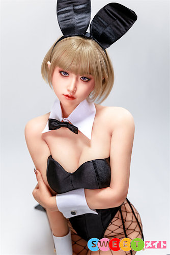 Sanhui Doll #41彩月 エロい黒ストッキングのバニーガール セックスドール 158cm Eカップ フルシリコン製 アダルトドール リアル皮膚塗装メイク付き
