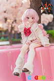 等身大ラブドール ミニ65cm アニメ ピンクツインテール JK制服 魔族人形 mozudoll 珊瑚