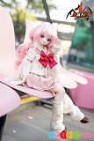 realdoll ミニ65cm アニメ ピンクツインテール JK制服 魔族人形 mozudoll 珊瑚