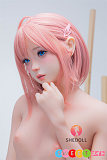アダルトリアルドール ピンク髪美少女 裸 152cm AAカップ SHEDOLL 柠檬 シリコンヘッド TPEボディ