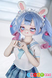 シリコンエロ人形 かわいい美少女 バニースーツ姿の少女 jc制服 アニメ MWGirl魔物姫 小兔奈々 85cm 普乳 ビニール