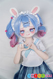 シリコンエロドール バニースーツ姿の少女 jc制服 アニメ MWGirl魔物姫 小兔奈々 85cm 普乳 ビニール