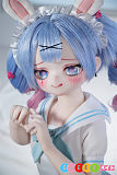 シリコンrealdoll 舌 jc制服 バニーガール アニメ MWGirl魔物姫 小兔奈々 85cm 普乳 ビニール