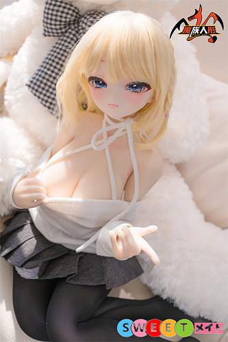 魔族人形 亜美 85cm 巨乳 頬を染めた恥ずかしがり屋の金髪美少女 アニメダッチワイフ ソフトビニール製頭部 ボディ選択可能 MOZU DOLL 宣伝画像と同じ制服も付属