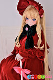 アニメエロドール 金髪美少女 貴族風お嬢様コスチューム 巨乳シリコン製 帽子 148cmElsaBabe RAD028 赤いドレス