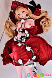 アニメラブドール お嬢様コスプレ 148cm巨乳 シリコン製 帽子 ElsaBabe RAD028 赤いドレス