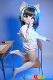 シリコンrealdoll アニメ笑顔猫耳 かわいい美少女 パーカー MWGirl魔物姫 70cm 呆呆喵 ビニール