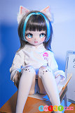 リアルドール かわいいアニメ美少女 70cm 笑顔猫耳 パーカー MWGirl魔物姫 呆呆喵 ビニール