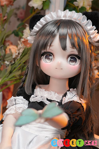 MW Girl 魔物姫 柚原愛 困ったような表情 アニメ美少女 リアルドール 70cm バスト小 小柄なメイド フィギュア ソフトビニール製頭部 シリコンボディ