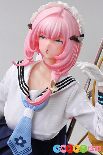 Otaku Doll 桃心愛理 65cm ベロ出し絶頂顔 巨乳メイドコスプレ JK制服美少女 アニメ フィギュア PVCヘッド シリコンボディ