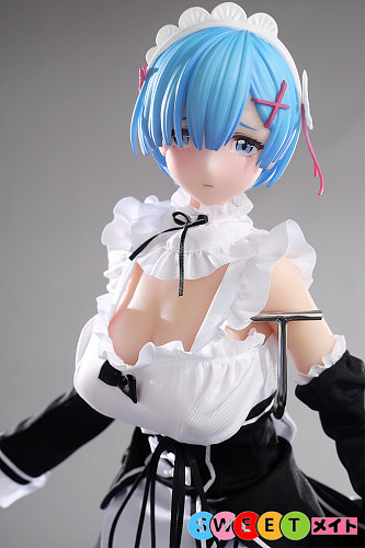 Otaku Doll レム 65cm アニメ風メイドラブドール 泣きそうな困り顔 軽量3kg PVCヘッド シリコンボディ 美少女フィギュア