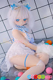 セックスドール アニメ美少女 美肌 白髪 140cm 美乳Bカップ WM Doll Y011S ビニールヘッド シリコンボディ