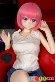 シリコンリアルドール アニメ美少女 はにかみ笑顔 ピンク髪 145cm Dカップ AotumeDoll #128 パジャマ