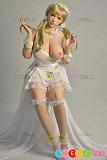 sexdoll Gカップ巨乳 金髪ツインテール 清楚系メイド 162cmシリコン製 FUDOLL J037莎莉