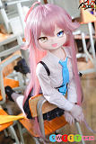sexdoll JK制服 アニメ美少女 ピンク髪 オッドアイ 130cm 魔族人形MOZUDOLL 星叶 TPEボディ