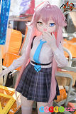 エロドール アニメ美少女 JK制服 オッドアイ ピンク髪 130cm 魔族人形MOZUDOLL 星叶 TPEボディ