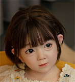 WAXDOLL 可愛い系 ラブドール 新型 122cm バスト平 AGB28ヘッド フルシリコン製 リアルメイク付き エロ人形