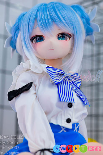 WM Doll S003 癒し系アニメ美少女ダッチワイフ 85cm 普乳 ソフトビニール製ヘッド TPE製ボディ ツインテール リアルドール M8接続 フィギュア BJD風